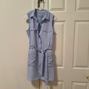 CeCe belted detail sleeveless‎ dress